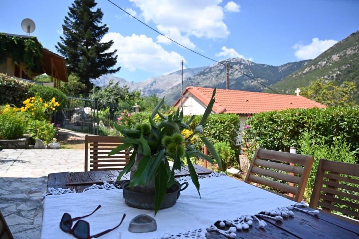 Kalavrita Winter Retreat - Homely Spacious Chalet Ano Vlasia Exterior foto